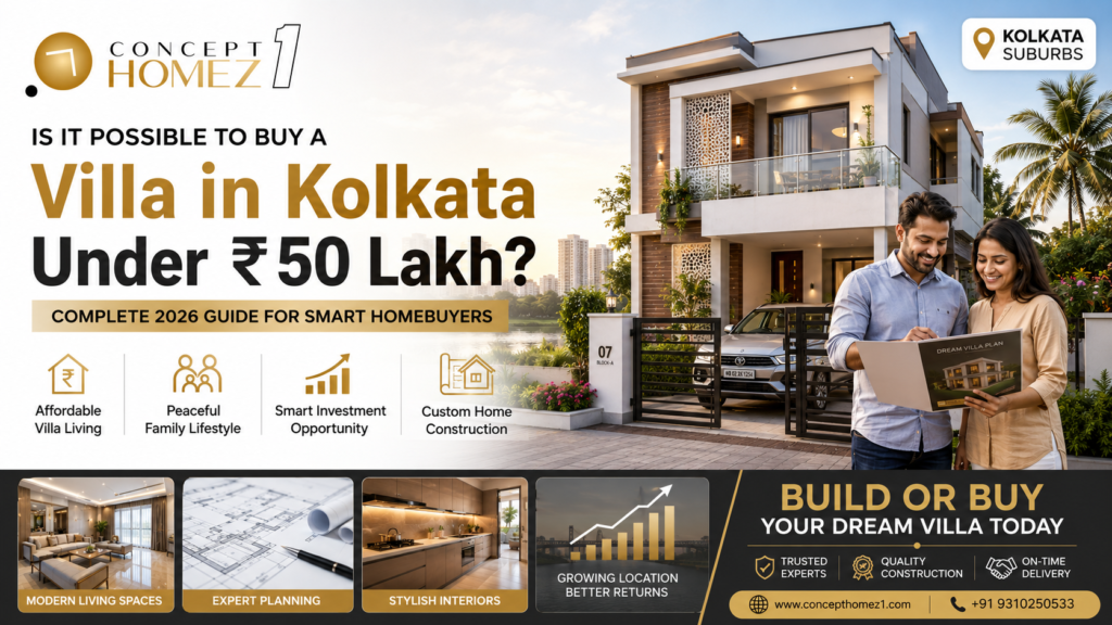 Is It Possible to Buy a Villa in Kolkata Under ₹50 Lakh Complete 2026 Guide