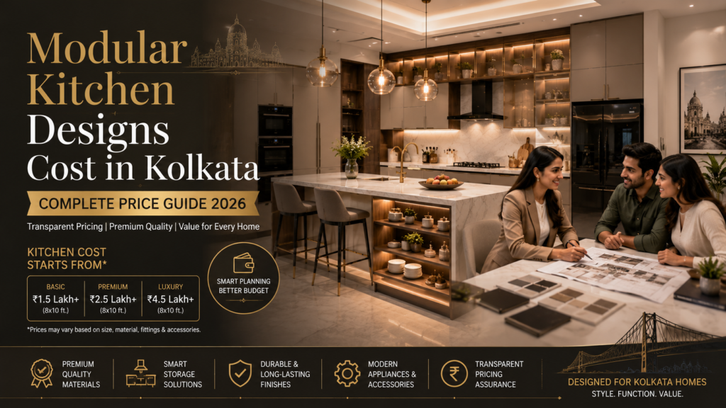 Modular Kitchen Designs Cost in Kolkata – Complete Price Guide 2026