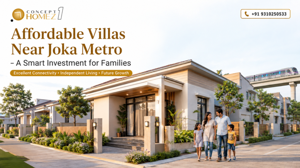 Villas Near Joka Metro Why Villas in Joka Are Becoming the Smart Choice for Home Buyers and Investors